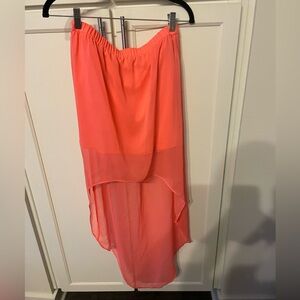 Express multi length pink skirt